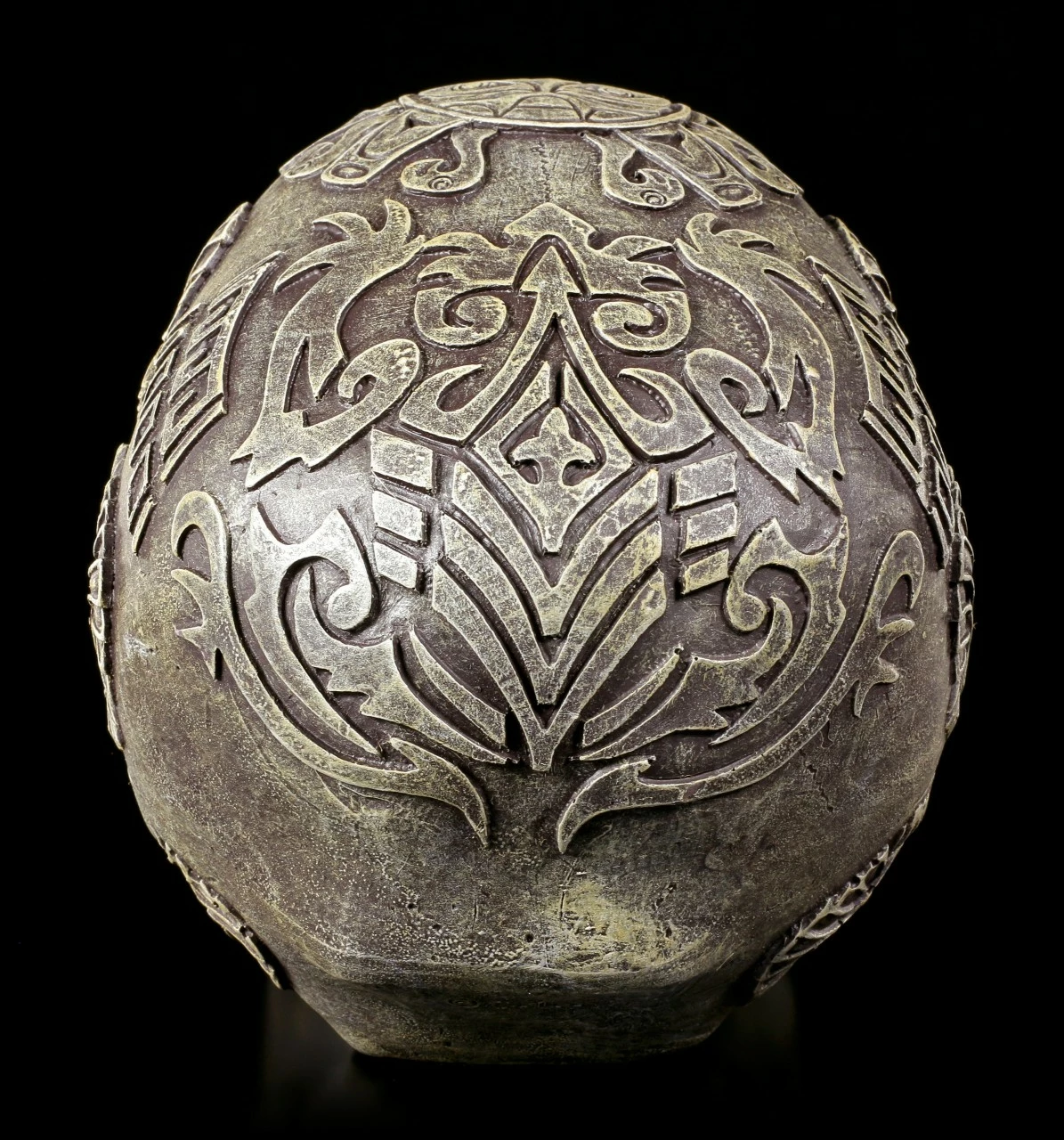 Azteken Totenkopf - Steingrau 6 Azteken Totenkopf - Steingrau – Bild 4