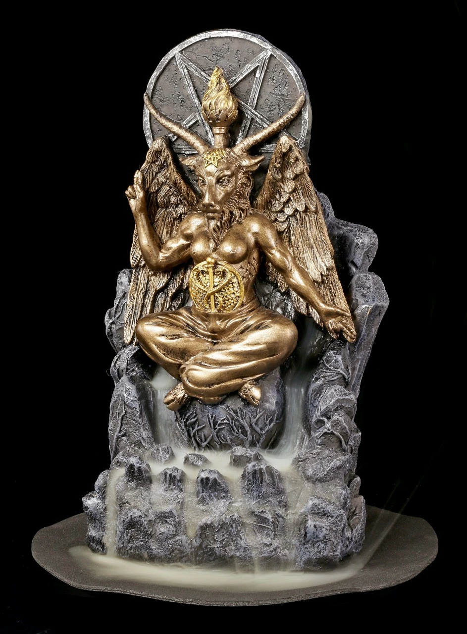 Backflow Räucherkegelhalter - Baphomet 5 Backflow Räucherkegelhalter - Baphomet – Bild 3