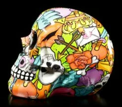 Bunter Comic Totenkopf - Calypso -FIGUREN Verkäufe Bunter Comic Totenkopf Calypso 2 1280x1280