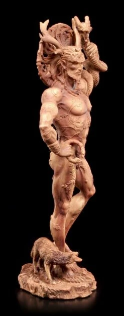 Götter Figur - Gehörnter Cernunnos - Terrakottafarben -FIGUREN Verkäufe Cernunnos Figur 2 1280x1280