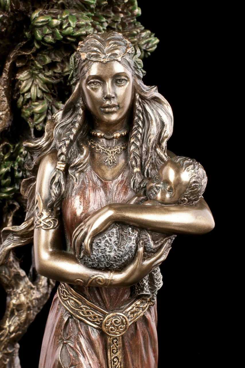 Danu Figur - Keltische Göttin Mit Baby 10 Danu Figur - Keltische Göttin Mit Baby – Bild 8