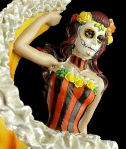 Flamenco Tänzerin - Day Of The Dead - Orange -FIGUREN Verkäufe Day Dead Flamenco Orange 8 1280x1280