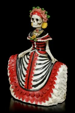 Skelett Figur - Rote Senorita DOD -FIGUREN Verkäufe Day Of The Dead Skelett Figur Rote Senorita 2 1280x1280