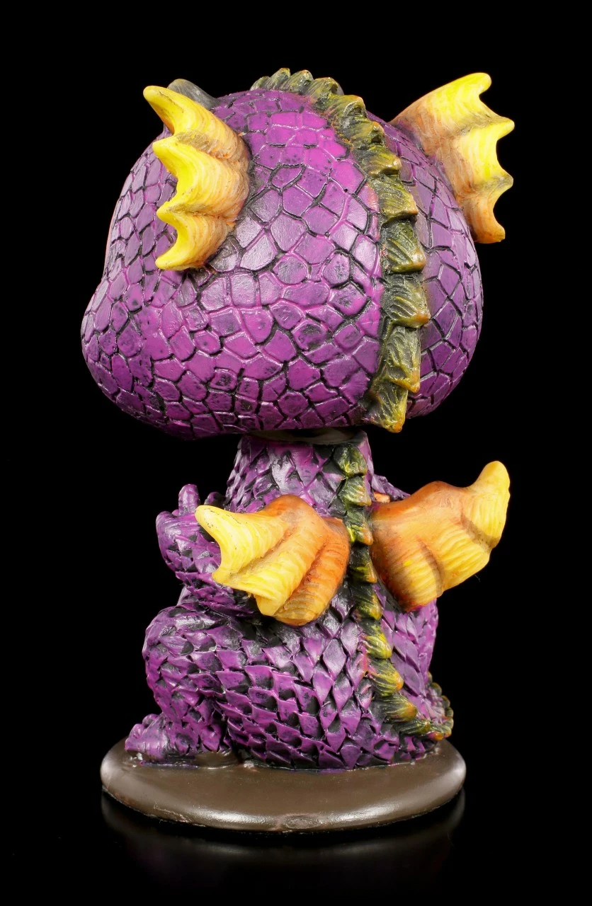 Lila Drache - Wackelkopf Figur 6 Lila Drache - Wackelkopf Figur – Bild 4