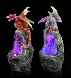 Drachen Auf Stein Mit LED - 2er Set -FIGUREN Verkäufe Drachen Auf Stein Mit LED Beleuchtung 2er Set 2 1280x1280