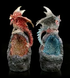 Drachen Auf Stein Mit LED - 2er Set -FIGUREN Verkäufe Drachen Auf Stein Mit LED Beleuchtung 2er Set 7 1280x1280