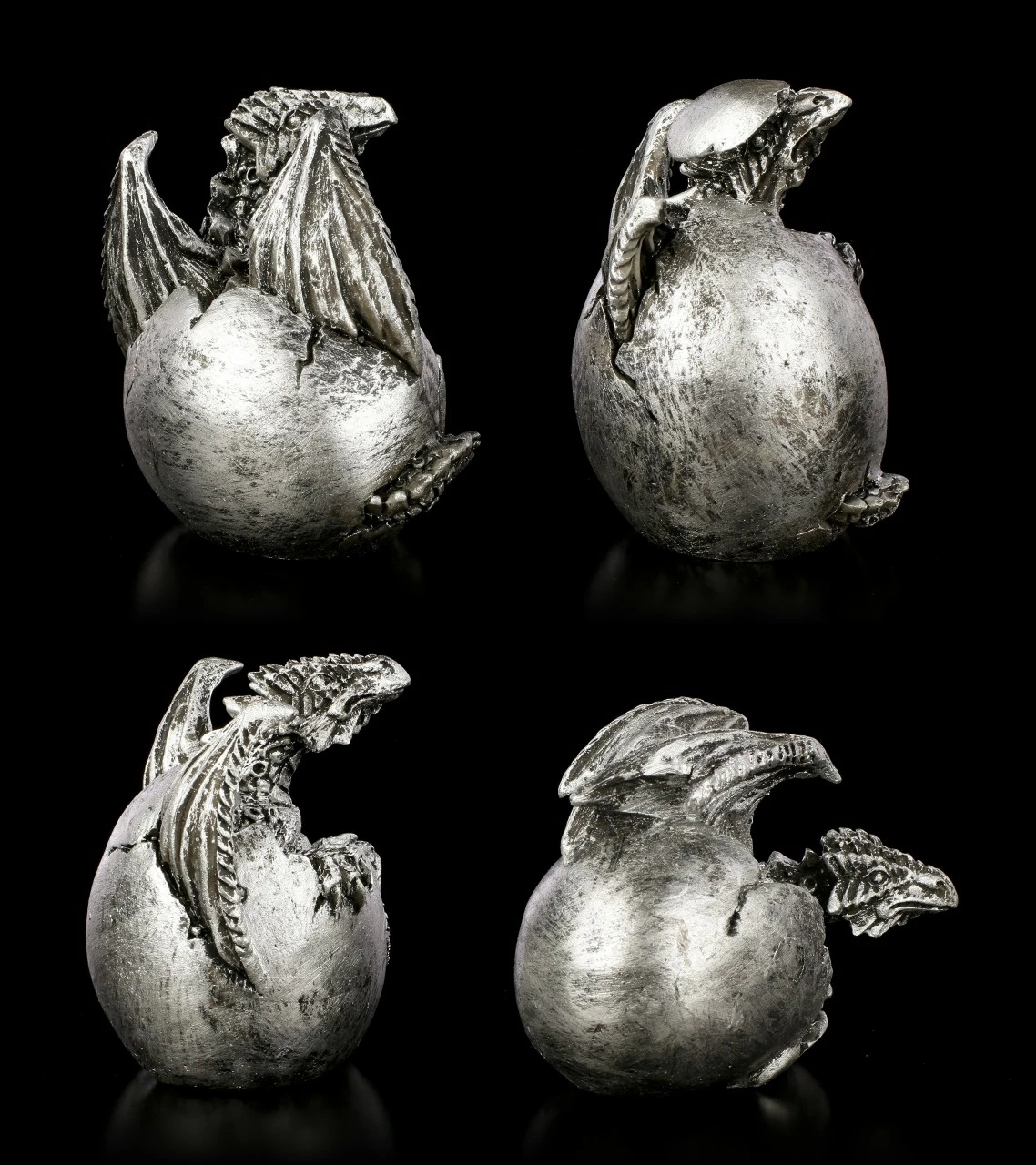 Drachen Baby 4er Set - Silberfarben 7 Drachen Baby 4er Set - Silberfarben – Bild 5