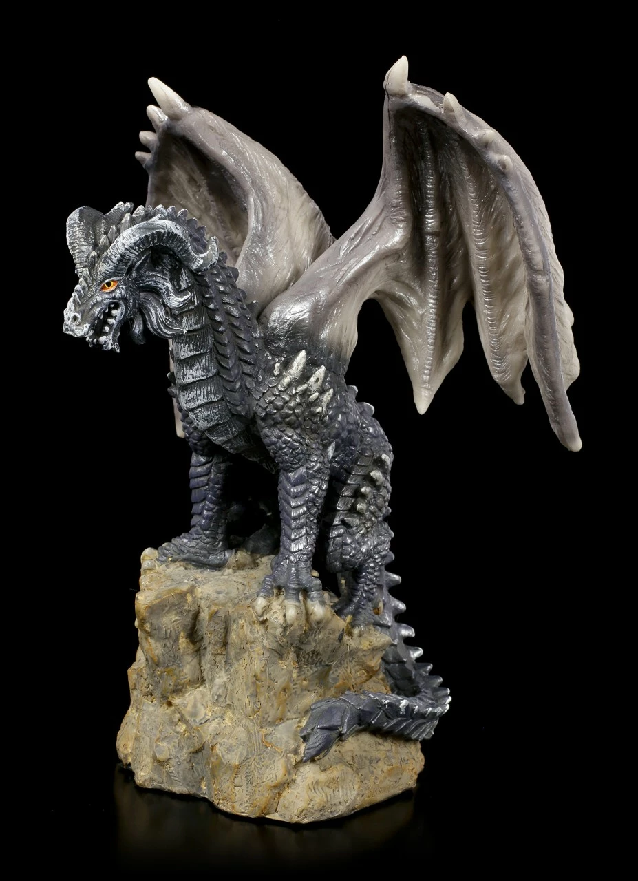 Drachen Figur - Dark Rock Dragon 3 Drachen Figur - Dark Rock Dragon
