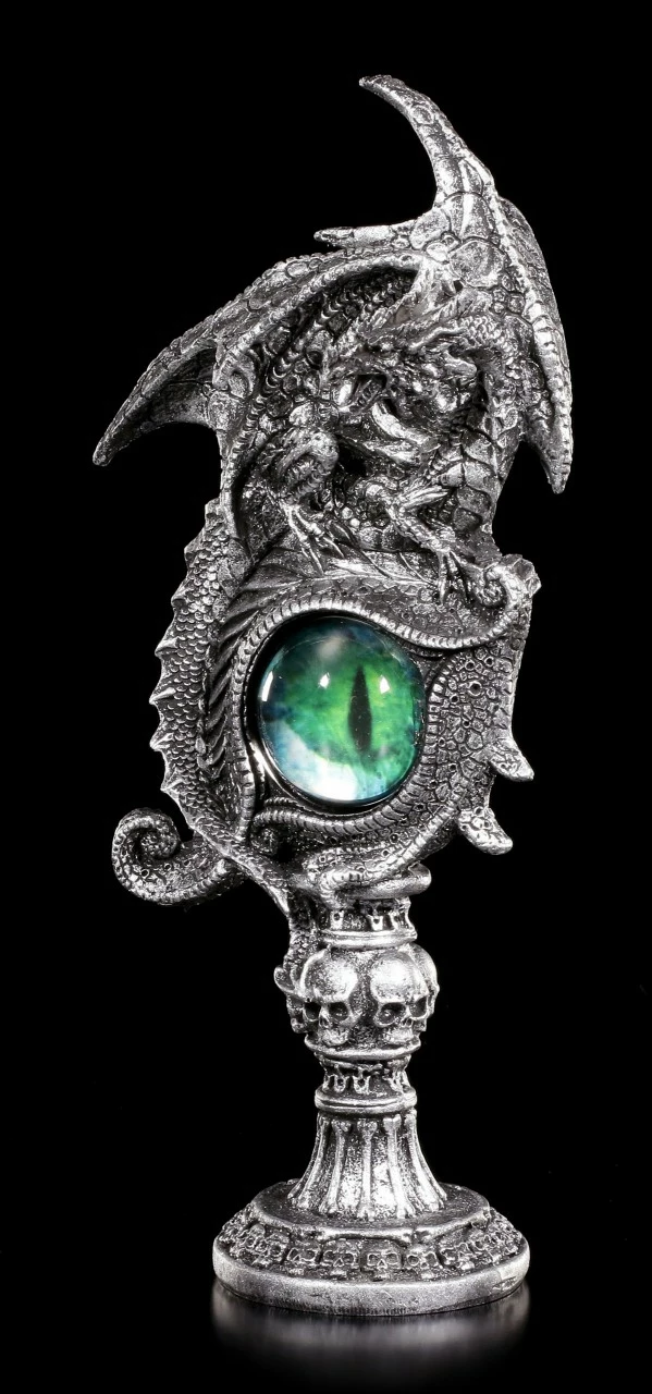 Drachen Figur Mit Grünem Auge - Into Your Soul 3 Drachen Figur Mit Grünem Auge - Into Your Soul