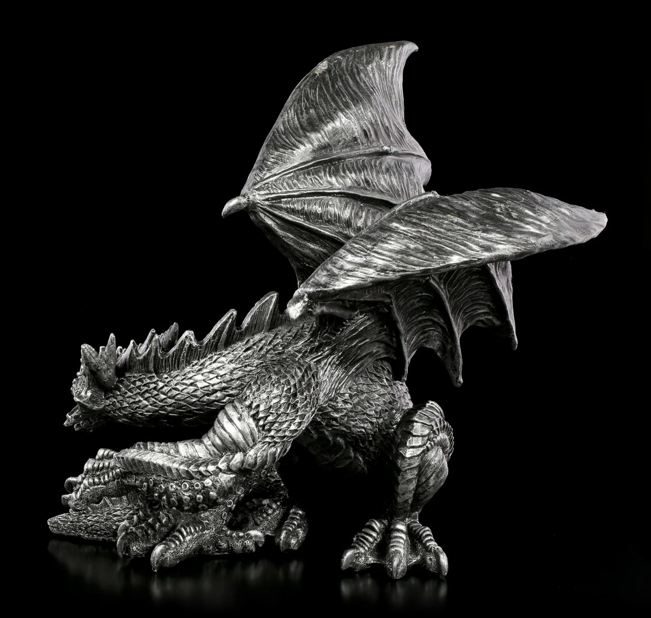 NEMESIS NOW Drachen Figur Mit Roten Augen - Obsidian 7 NEMESIS NOW Drachen Figur Mit Roten Augen - Obsidian – Bild 5