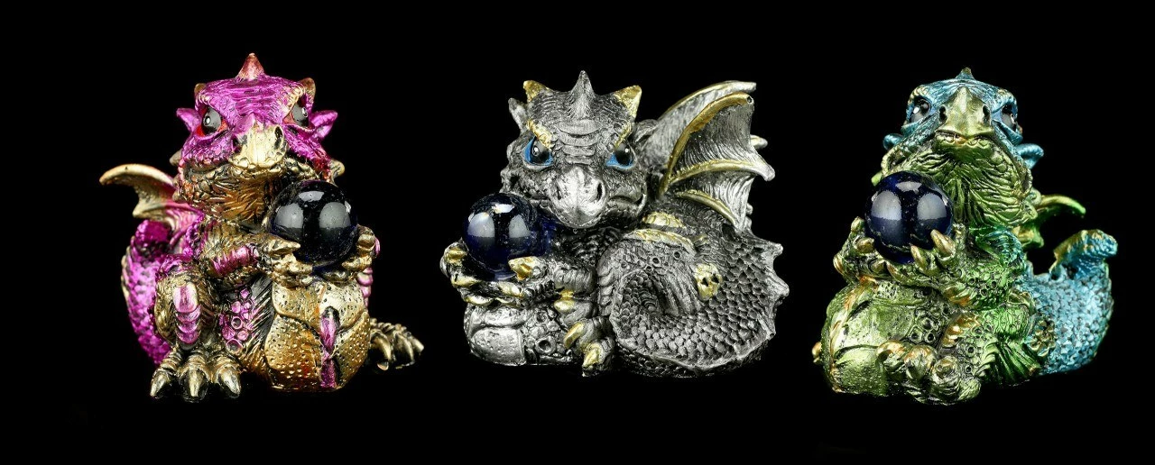 Drachen Figuren 3er Set - Das Geschenk 4 Drachen Figuren 3er Set - Das Geschenk – Bild 2
