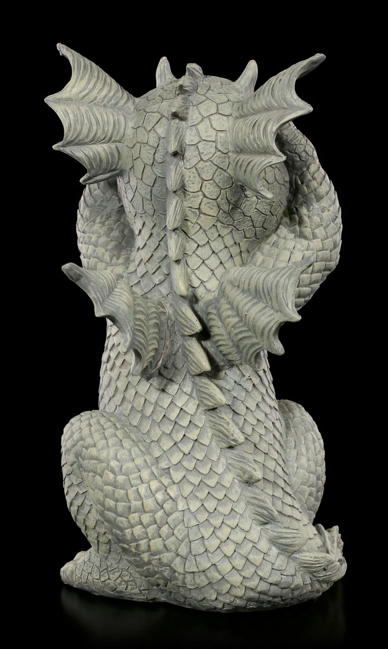 Drachen Gartenfigur - Hält Sich Die Augen Zu 6 Drachen Gartenfigur - Hält Sich Die Augen Zu – Bild 4