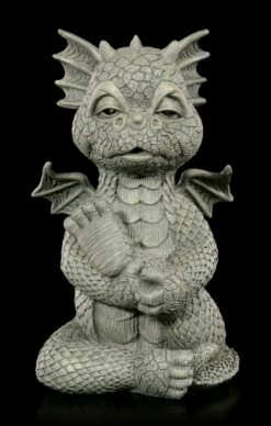 Drachen Gartenfigur - Yoga