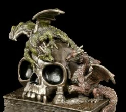 Drachen Mit Totenkopf Auf Büchern -FIGUREN Verkäufe Drachen Mit Totenkopf Auf Buechern 5 1280x1280
