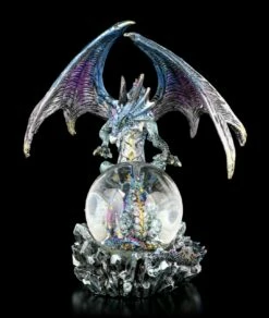 Drachenfigur Mit Schneekugel - Azul Oracle