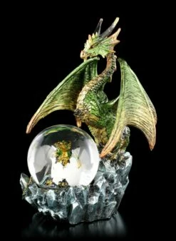 Drachenfigur Mit Schneekugel - Emerald Oracle 11 Drachenfigur Mit Schneekugel - Emerald Oracle -FIGUREN Verkäufe Drachen Schneekugel Emerald Oracle 2 1280x1280