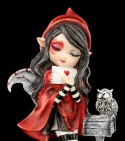 Elfen Figur Mit Eule - Missing You -FIGUREN Verkäufe Elfe Rot Missing 9 1280x1280