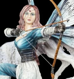 Elfen Figur - Lupara Mit Wolf Und Schussbereitem Bogen -FIGUREN Verkäufe Elfen Bogen Wolf 5 1280x1280