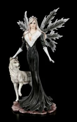 Elfen Figur - Dark Aura Mit Wolf