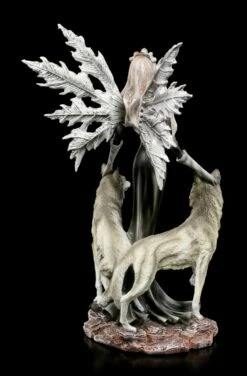 Elfen Figur - Dark Fairy Mit Wölfen -FIGUREN Verkäufe Elfen Figur Dark Fairy Mit Woelfen 3 1280x1280