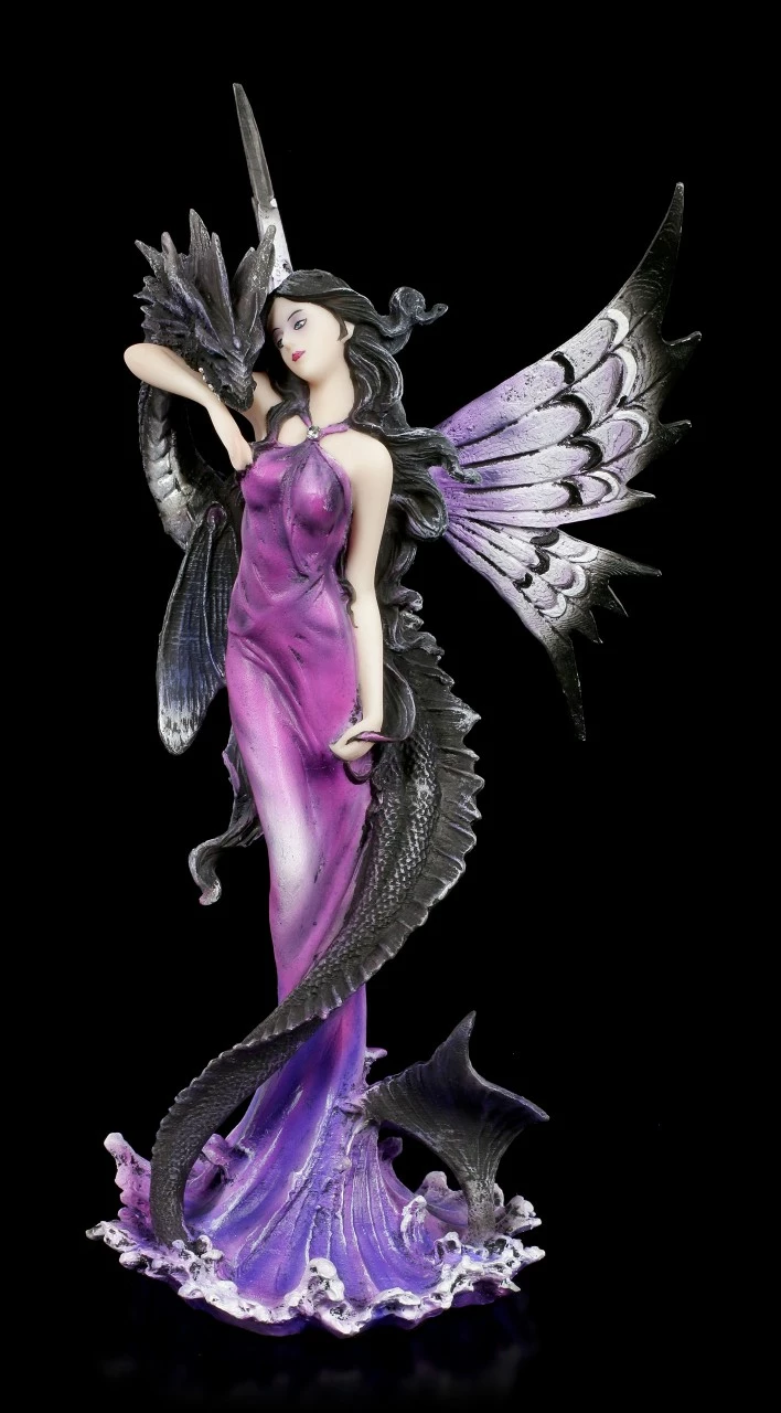 Elfen Figur Mit Seedrache 4 Elfen Figur Mit Seedrache – Bild 2