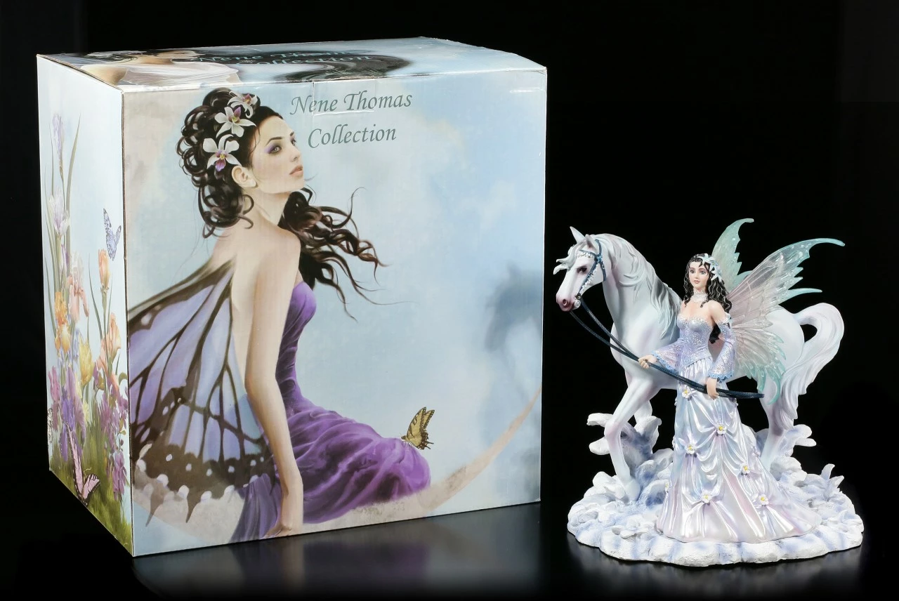 Elfen Figur Mit Pferd - Winter Wings By Nene Thomas 11 Elfen Figur Mit Pferd - Winter Wings By Nene Thomas – Bild 9