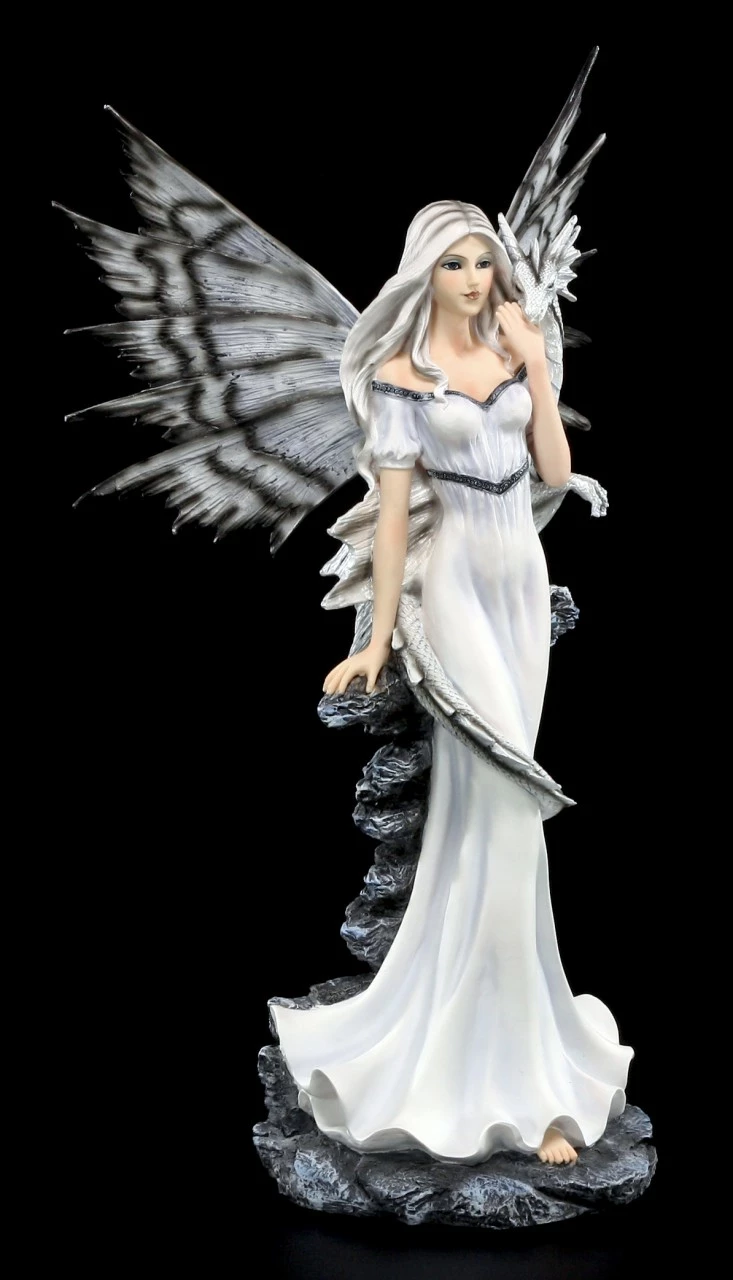 Große Elfen Figur Mit Drache - Avari 4 Große Elfen Figur Mit Drache - Avari – Bild 2