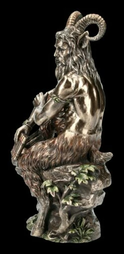 Pan Figur - Auf Stein Sitzend Mit Pan Flöte -FIGUREN Verkäufe FS12733 Pan Figur Auf Stein sitzend mit Pan Floete 3 1280x1280