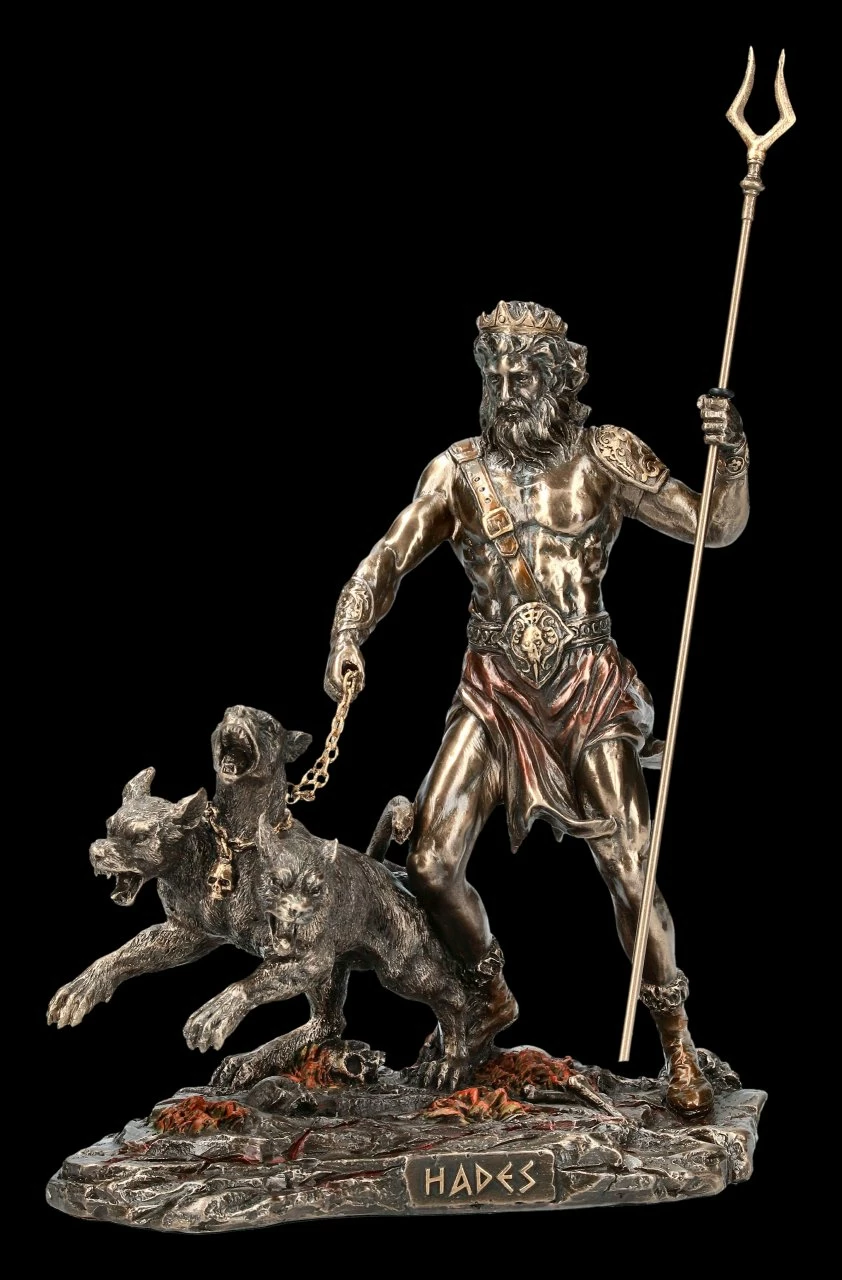 Hades Figur - Herr Der Unterwelt Mit Kerberos 3 Hades Figur - Herr Der Unterwelt Mit Kerberos