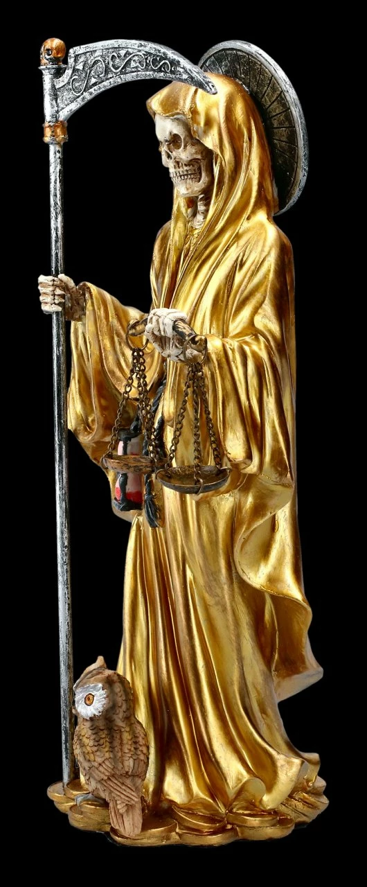 Santa Muerte Figur - Goldfarben 5 Santa Muerte Figur - Goldfarben – Bild 3