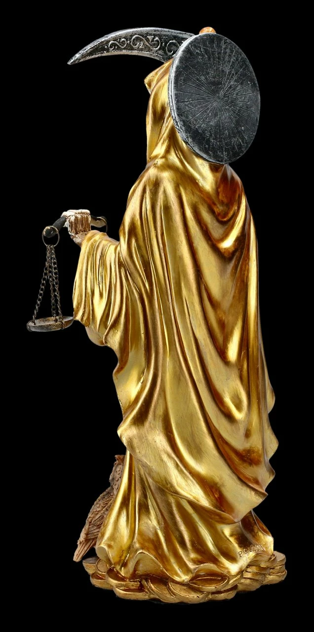 Santa Muerte Figur - Goldfarben 6 Santa Muerte Figur - Goldfarben – Bild 4