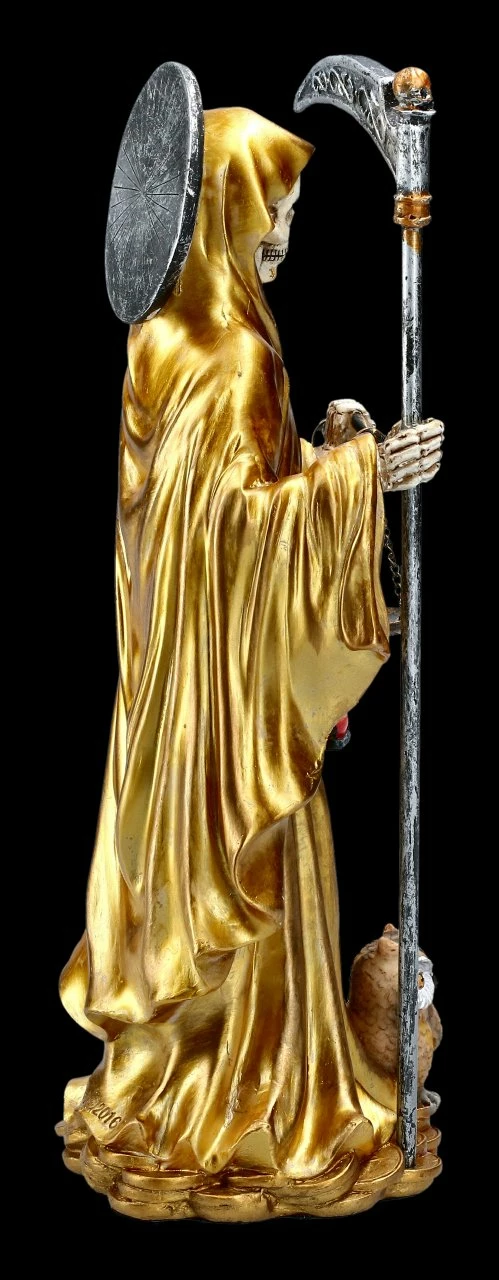 Santa Muerte Figur - Goldfarben 7 Santa Muerte Figur - Goldfarben – Bild 5