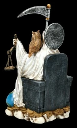 Sitzende Santa Muerte Figur - Weiß -FIGUREN Verkäufe FS13957 Sitzende Santa Muerte Figur weiss 5 1280x1280