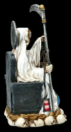 Sitzende Santa Muerte Figur - Weiß -FIGUREN Verkäufe FS13957 Sitzende Santa Muerte Figur weiss 8 1280x1280