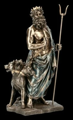 Hades Figur Mit Zerberus - Herrscher Der Unterwelt