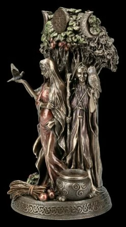 Keltische Dreifaltigkeits Göttin Figur - Altes Weib, Mutter & Jungfrau -FIGUREN Verkäufe FS15225 Keltische Dreifaltigkeits Goettin Figur Altes Weib Mutter Jungfrau 3 1280x1280