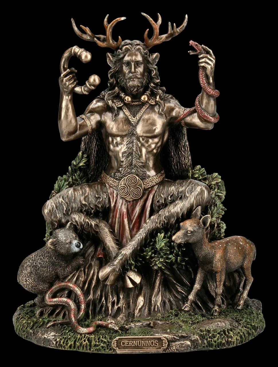 Cernunnos Figur - Keltischer Gott Mit Tieren 3 Cernunnos Figur - Keltischer Gott Mit Tieren