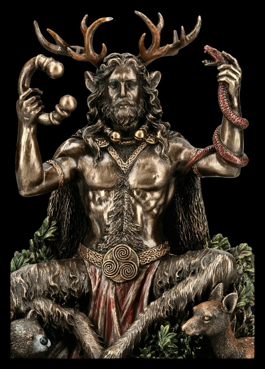 Cernunnos Figur - Keltischer Gott Mit Tieren 9 Cernunnos Figur - Keltischer Gott Mit Tieren – Bild 7