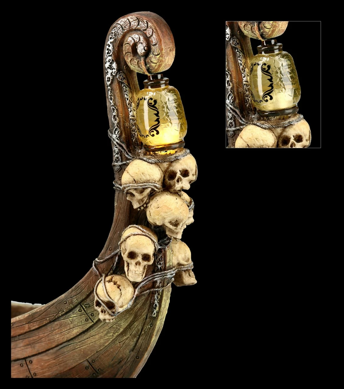 Charon Figur - Der Fährmann Zur Unterwelt Mit LED 9 Charon Figur - Der Fährmann Zur Unterwelt Mit LED – Bild 7