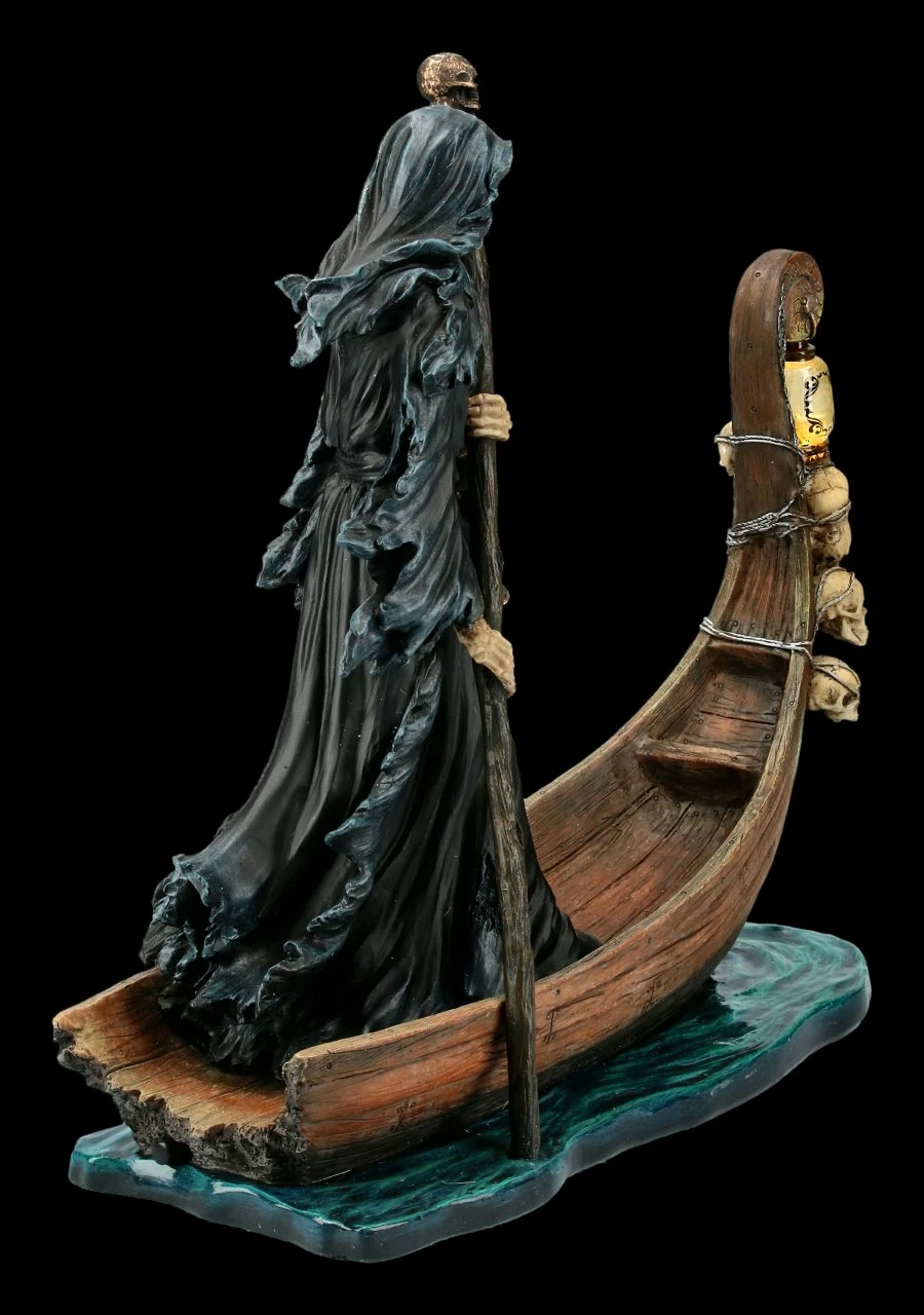 Charon Figur - Der Fährmann Zur Unterwelt Mit LED 6 Charon Figur - Der Fährmann Zur Unterwelt Mit LED – Bild 4
