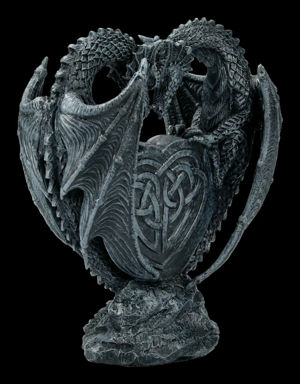Drachen Figur - Liebespaar Mit Rotem Herz 6 Drachen Figur - Liebespaar Mit Rotem Herz – Bild 4
