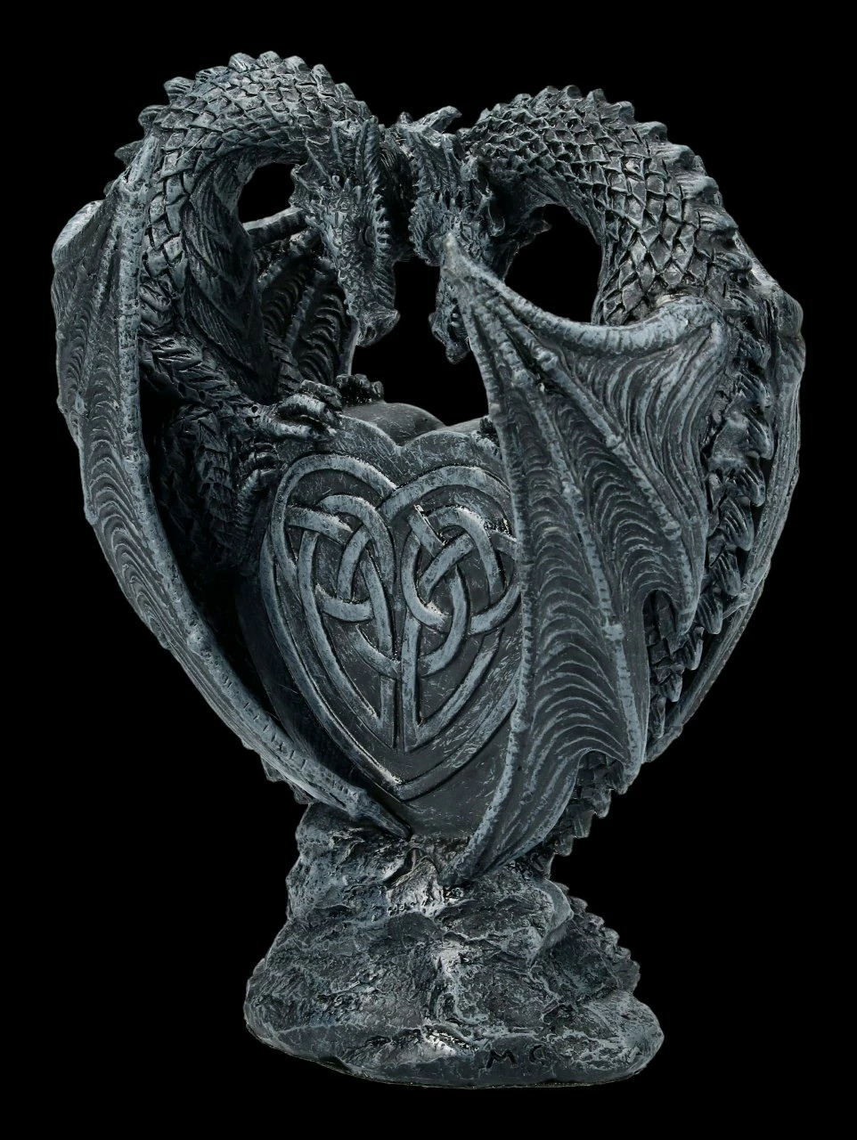 Drachen Figur - Liebespaar Mit Rotem Herz 7 Drachen Figur - Liebespaar Mit Rotem Herz – Bild 5