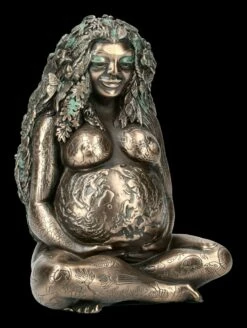Tausendjährige Gaia Figur - Mutter Erde Bronziert