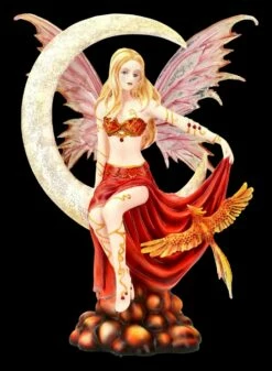 Elfen Figur Mit Phoenix - Fire Moon By Nene Thomas