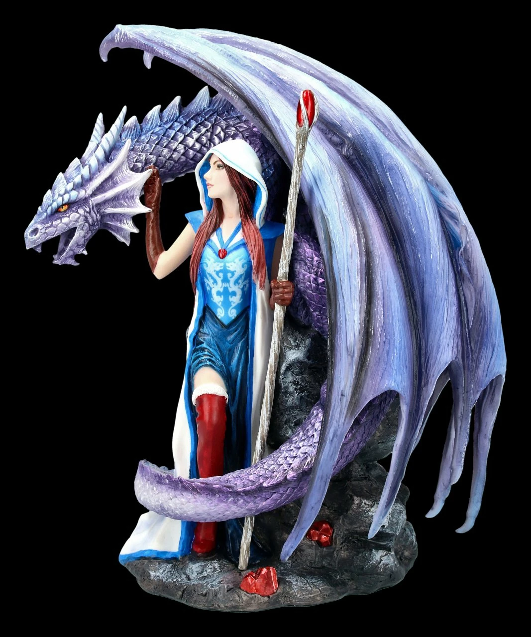 Drachen Figur Mit Zauberin - Dragon Mage 4 Drachen Figur Mit Zauberin - Dragon Mage – Bild 2