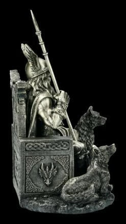 Odin Figur - Göttervater Auf Thron Mit Wölfen 13 Odin Figur - Göttervater Auf Thron Mit Wölfen -FIGUREN Verkäufe FS19272 Odin Figur Goettervater auf Thron mit Woelfen 8 1280x1280