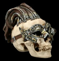 Steampunk Totenkopf - Dreadlock Device - Groß