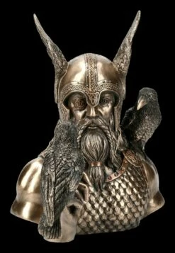 Odin Büste Mit Zwei Raben -FIGUREN Verkäufe FS19783 Odin Bueste mit zwei Raben 1 1280x1280