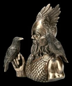 Odin Büste Mit Zwei Raben -FIGUREN Verkäufe FS19783 Odin Bueste mit zwei Raben 3 1280x1280