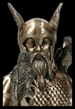 Odin Büste Mit Zwei Raben -FIGUREN Verkäufe FS19783 Odin Bueste mit zwei Raben 9 1280x1280